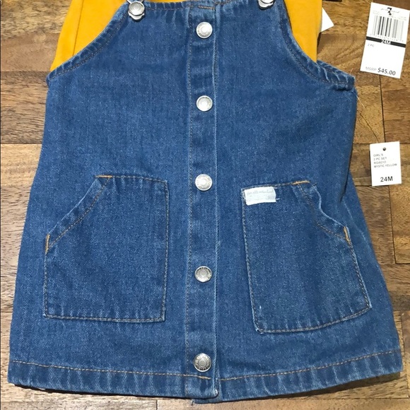 NWT 7 For All Mankind Denim Jean Dress 2 Piece Set - Picture 4 of 7